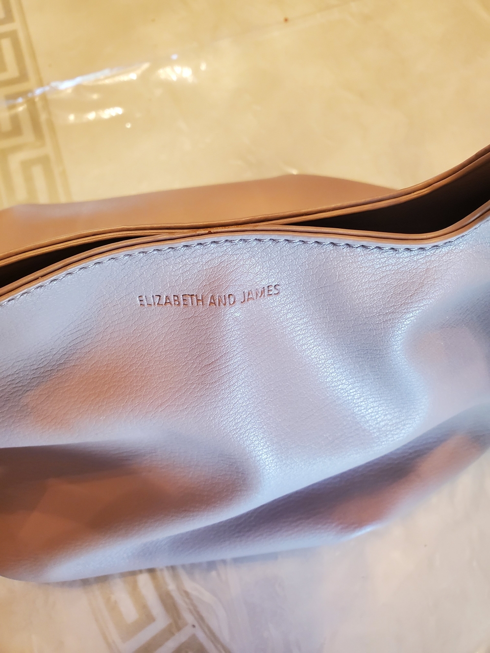 Elizabeth and James Neutral Taupe Shoulder Bag - Picture 10 of 14